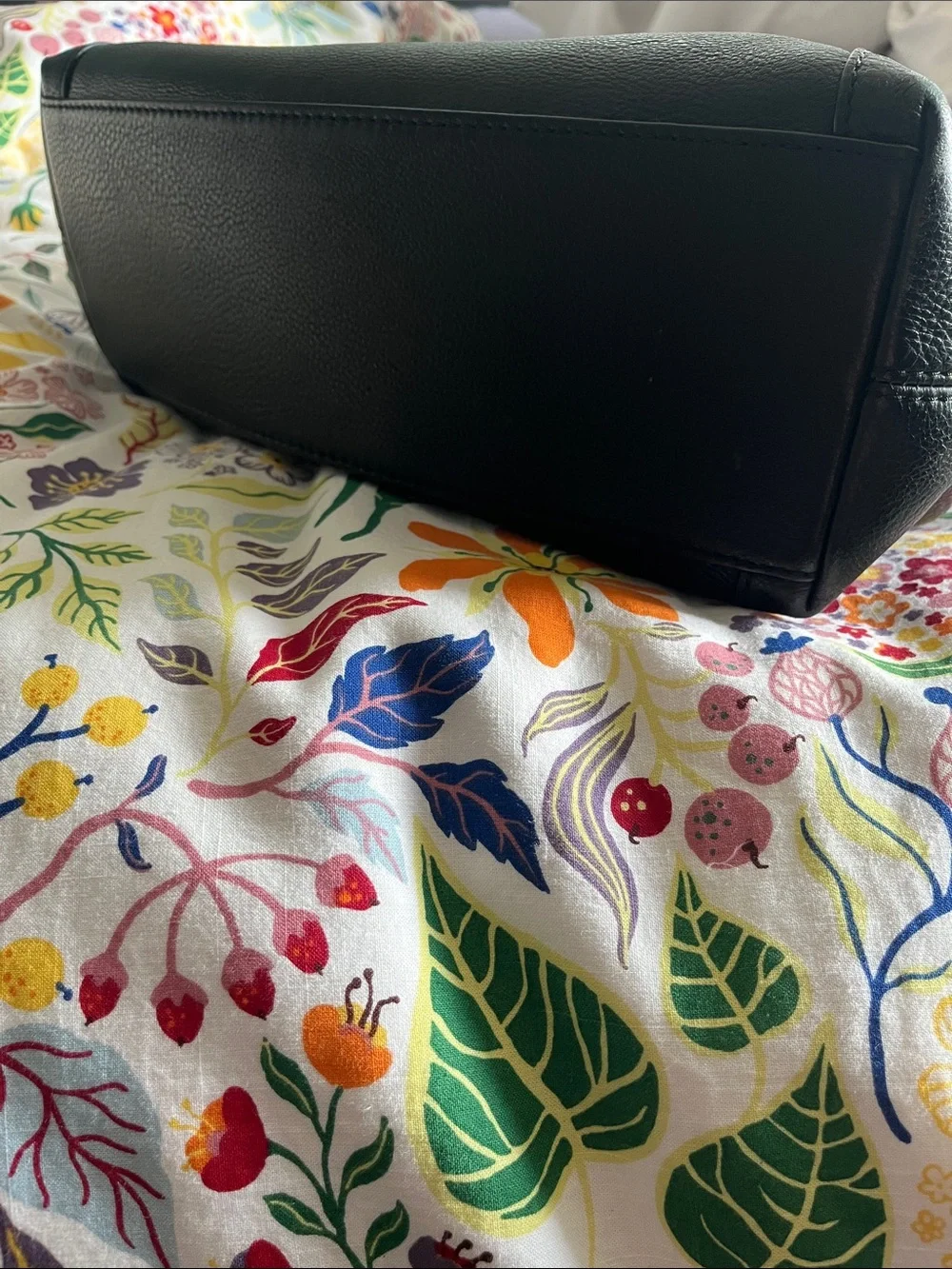 Kate Spade Black Jackson Leather Three Compartment Satchel
